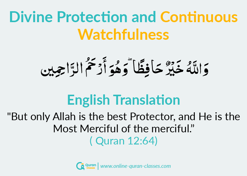 Quran verse on divine protection and mercy of Allah